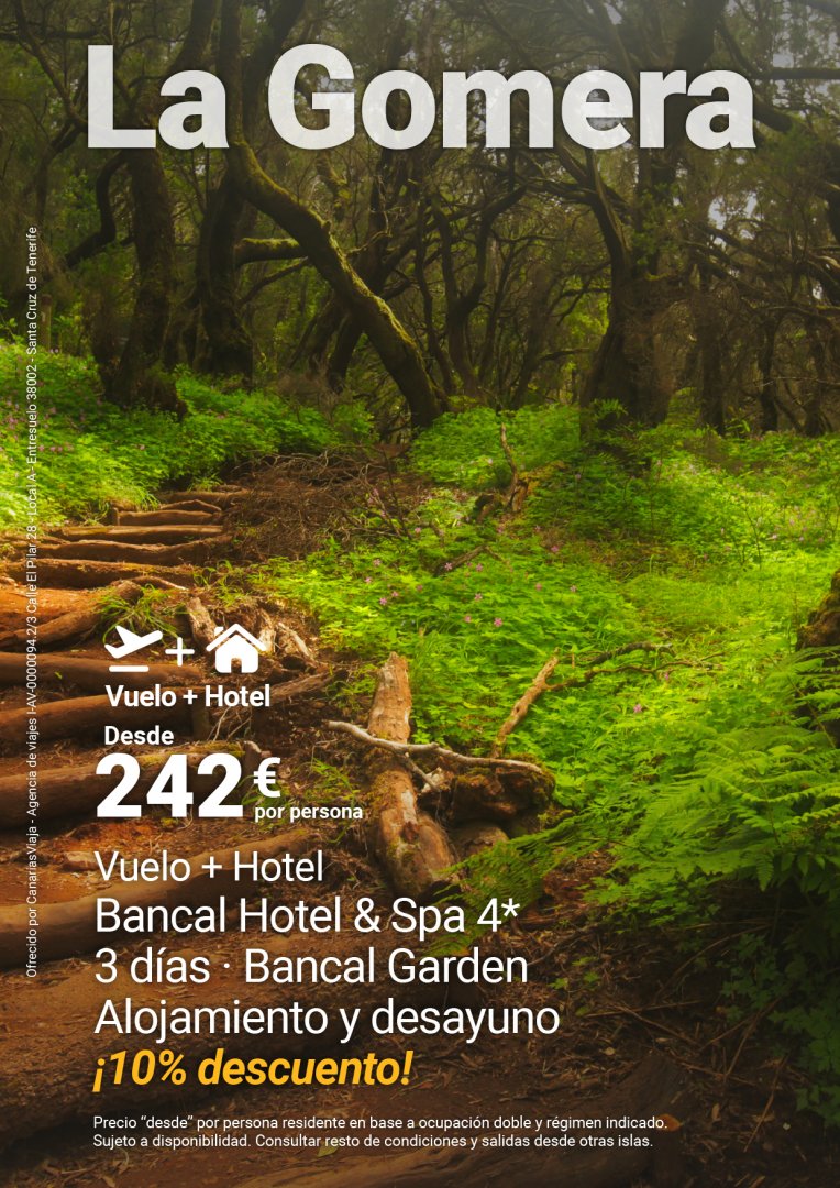 LA GOMERA - VUELO + HOTEL