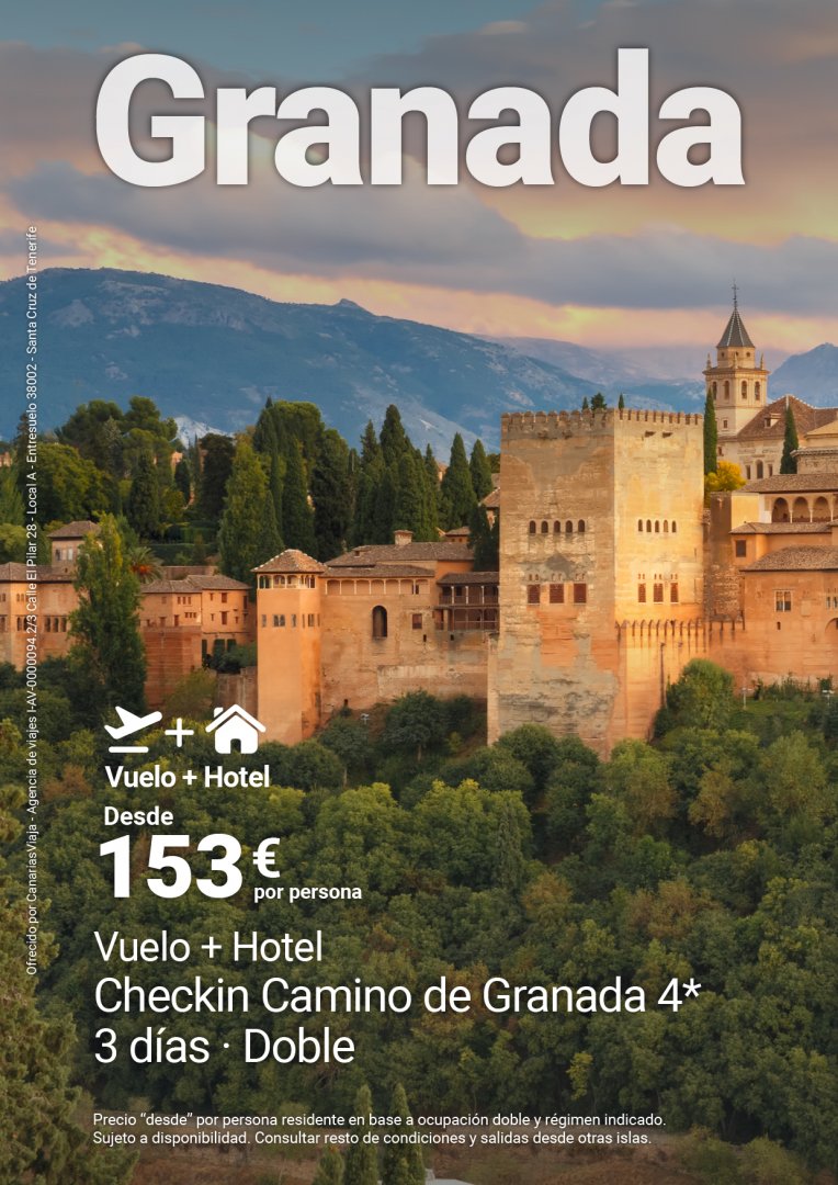 GRANADA - VUELO + HOTEL